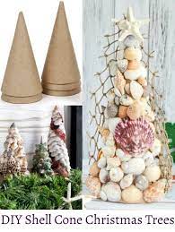 See more ideas about christmas decorations, christmas, christmas diy. Beautiful Seashell Cone Christmas Trees Diy Shop Shell Crafts Diy Shell Crafts Cone Christmas Trees