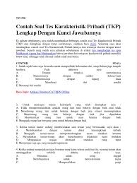Download soal tes cpns tkp 2018 2019. 25 Contoh Soal Tkp Cpns Yang Sulit Contoh Soal Terbaru