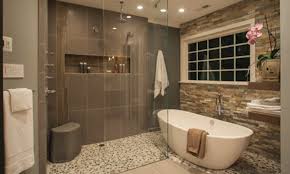 Remodeling your bathroom can mean choosing a new tub and shower. Styled In Stone Design Awards 2015 Gold Bathroom 30 000 To 60 000 Pro Remodeler