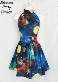 Outer Space Planet Dress By Rebeccasdorkydesigns On Etsy With Images Planet Dresses Nice Dresses Space Dress