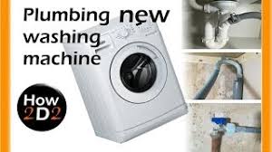 new washing machine plumbing