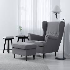Strandmon Ohrensessel Mit Dunkelgrauem Bezug Elegant Bequem Ikea Osterreich In 2020 Ikea Strandmon Wing Chair Ikea