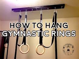 How To Hang Gymnastic Rings From Your Ceiling Using Parts From A Hardware Store A Diy Gymnastic Ring Trx Mount Gymnastic Rings Gym Rings Crossfit Garage Gym