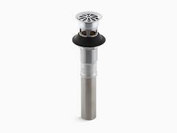 bathroom sink grid drain with overflow