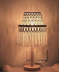 Enjoy free shipping on most stuff, even big stuff. Riseon Boho Chic Bohemia Handmade Macrame Light Shade Geometrical Fringe Led Desk Table Lamp Night Light Home Diy Lamp Shade Macrame Light Macrame Light Shade