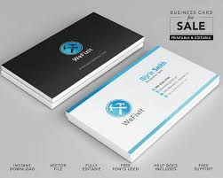 Add your own logo and change the colors to make it your own. Editable Business Card Template By Nijriedesign On Etsy Free Business Card Templates Business Card Template Card Template