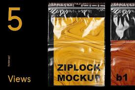 Ziplock Bag Mockup Book Cover Mockup Bag Mockup Stationery Mockup