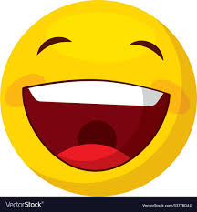 Funny Happy Emoticon Icon Vector Image On Vectorstock Happy Emoticon Emoticon Vector Illustration Design