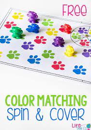 Easy Spinner Game For Learning Colors Learning Colors Learning Games For Kids Preschool Colors
