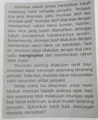 · pelaporan hasil asesmen kompetensi minimum dirancang untuk memberikan informasi mengenai tingkat. 3 Informasi Tersurat Pada Teks Tersebut Adalaha Seseorang Dapat Hidup Sehat Tanpaimunisasi B Brainly Co Id