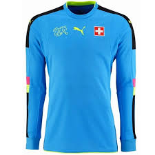 Switzerland football shirt & kits. Switzerland Goalkeeper Football Shirt 2016 17 Light Blue Puma Sportingplus Net
