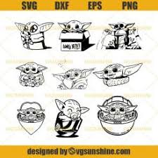 Download Baby Yoda Svg Bundle Star Wars Svg Mandalorian Svg Baby Yoda Svg Dxf Eps Png Cutting File For Cricut Svgsunshine