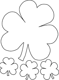 Printable clover and shamrock coloring pages for kids to print and color. 4 Leaf Clover Coloring Pages Novocom Top