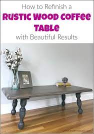How to refinish a wood coffee table. How To Refinish A Rustic Wood Coffee Table With Beautiful Results