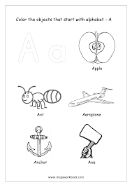Free printable coloring pages for uppercase and lowercase letters for kids. Alphabet Picture Coloring Pages Things That Start With Each Alphabet Free Printable Kindergarten Worksheets Megaworkbook