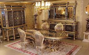 Set Meja Makan Klasik Ukir Dianita Mewah Dining Room Accessories Luxury Dining Classic Dining Room