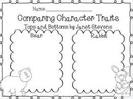 Tops And Bottoms Comparing Character Traits Freebies Comparing Characters First Grade Reading School Reading