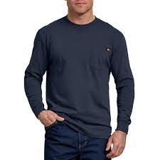 Sustainably sourced and made of soft, 100% organic cotton. Dickies Long Sleeve Heavyweight Crew Neck Tee Wl450dn L The Home Depot