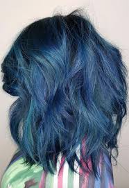 65 Iridescent Blue Hair Color Shades Blue Hair Dye Tips