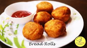 Bread Roll Recipe Potato Stuffed Bread Chop Bread Potato Roll Indian Snacks Recipe Youtube Bread Roll Indian Snack Recipes Indian Snacks