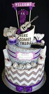 Rock N Roll Music Themed Diaper Cake Www Facebook Com Diapercakesbydiana Baby Shower Nappy Cake Music Baby Showers Baby Diaper Cake