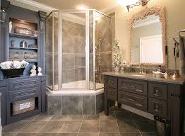 Corner Bathtubs Bathroom Traditional With Bathroom Bathroom Light Brown Built In Cabinet Cor Country Bathroom Designs Corner Tub Shower Corner Tub Shower Combo