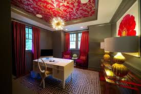 Be sure to check out our pick of the best bedspreads to. Red And Gray Rooms Contemporary Den Library Office Blue Water Home Builders Grey Wallpaper Bedroom Living Room Orange Blue Grey Wallpaper