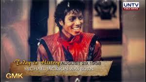 There is a big gap between being youngand being old. The King Of Pop Michael Jackson Was Born 1958 Today In History Youtube