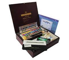 Daler Rowney Artists Water Colour Wood Box Discount Art Supplies Watercolor Supplies Watercolor Kit