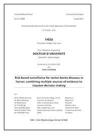 Pdf Risk Based Surveillance For Vector Borne Diseases In Horses Combining Multiple Sources Of Evidence To Improve Decision Making