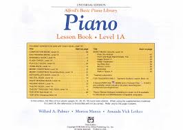 The fun books in alfred's basic piano library provide additional recital pieces designed for students who require more solo material and are particularly useful when two students are from the same family (recital book for one, fun book for the other). Alfred S Basic Piano Library Leeson Book Level 1a Pdf