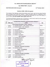 Aios Election 2020 Final List Of Candidates