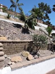 The blocks are neutral grey, but huge and textured to add interesting character and depth to any garden space. All About Landscaping Walls And Retaining Walls Need For Build Inc