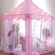 Princess Castle Play Tent With Large Star Lights Little Girls Princess Tent Toy For Indoor Pretend And Imaginative Play House Have Fun Encourage Social Inte Play Tent Princess Castle Girls Tent