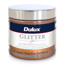 Think about the rose gold iphones and how that color stands out more from its dark gray models. Dulux 500ml Rose Gold Design Effect Glitter Paint Bunnings New Zealand