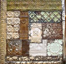 Tin Man Patch Quilt By Kenny The Tin Man Hoff Antique Tin Ceiling Tile Antique Ceiling Tile Vintage Tin Ceiling Tile