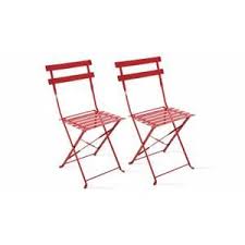 Vendue par lots de 4. Lot De 2 Chaises Pliantes Bistrot Pour Jardin Et Terrasse Chaise Pliante Chaise Jardin Metal Chaise