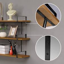 Maybe you would like to learn more about one of these? Buy 3 Tier Industrial Wall Shelf Rustic Pipe Shelving Unit Vintage Decorative Accent For Bedroom Living Room Bathroom Kitchen Office Brown Online In Turkey B0894lxcl6