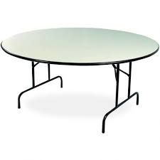 Table ronde pliante table ronde pliante, chant en aluminium, visserie traversante, plateau en multiplis verni, très légère. Table De Collectivite Pliante Ronde D 120 Cm