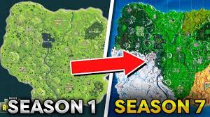For players who want to stay up to date on the story, and get a. Fortnite Map Evolution Season 1 To Season 7 Youtube