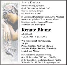 Artists' signatures offers free access to over 100,000+ artist directory listings in our database. Traueranzeigen Von Renate Blume Trauer Anzeigen De