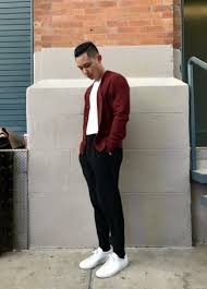 For a wide range of designer cardigans from the world's greatest labels, explore our carefully curated men's collections. Burgundy Cardigan With Low Top Sneakers Outfits For Men In Their 20s 4 Ideas Outfits Lookastic