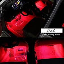 Amazon Com Car Interior Lights Ej S Super Car 4pcs 36 Led Dc 12v Waterproof Atmosphere Neon Lights Strip For Car Red Interior Car Car Led Lights Car Interior
