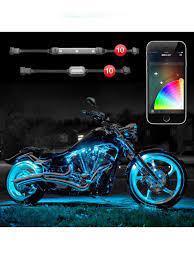 Xk Glow 10 Pod 10 Strip App Control Motorcycle Led Accent Light Kit Motos Geniales Modificaciones De Motos Autos Y Motos