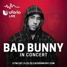Find tour dates and live music events for all your favorite bands and artists in your city. 98 5 The Beat On Twitter Don T Miss Bad Bunny Live In Concert September 20 2020 At 5pm Cst Https T Co Fxt2bhzagi