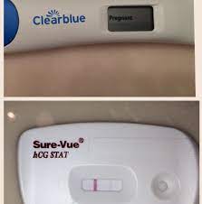 Is This Bfp I Took The Clearblue First When I Woke Up This Morning And Was Surprised To See The Result Then I Tried Again After 3 Hours With The Sure Vue