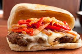 venison sausage sandwiches with peppers