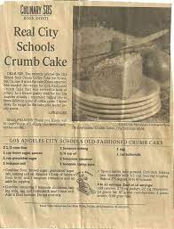A few ingredients on the original recipe card might seem a bit dated. School Cafeteria Lunch Recipes From The 50s 60s Vintage Recipes Coffee Cake Recipes Coffee Cake