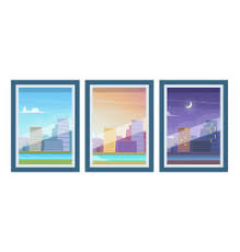 The evening is generally understood to encompass the hours from before sunset to just after nightfall or bedtime, a period of time that ranges from roughly 4 p.m. Morning Afternoon Evening Night Vector Images Over 2 500