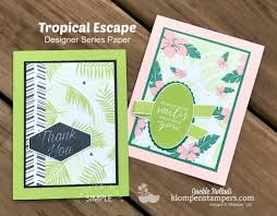 After designing your card, print. Simple Card Making With Designer Series Paper Klompen Stampers